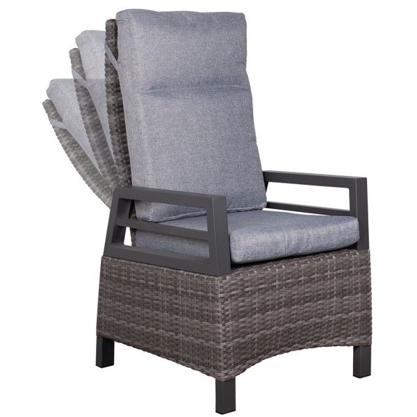 Montana Dining Relaxsessel 8 mm dark grey Alu