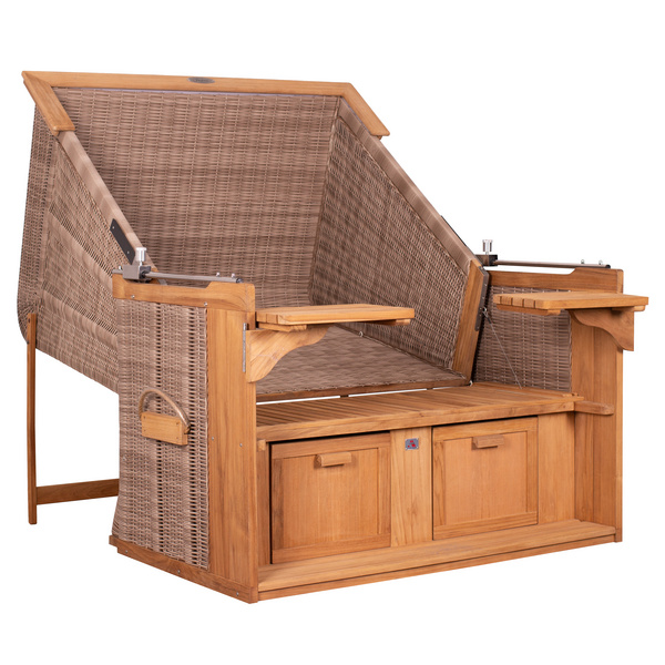 Strandkorb PURE® Friesland Sylt XL PE white kubu