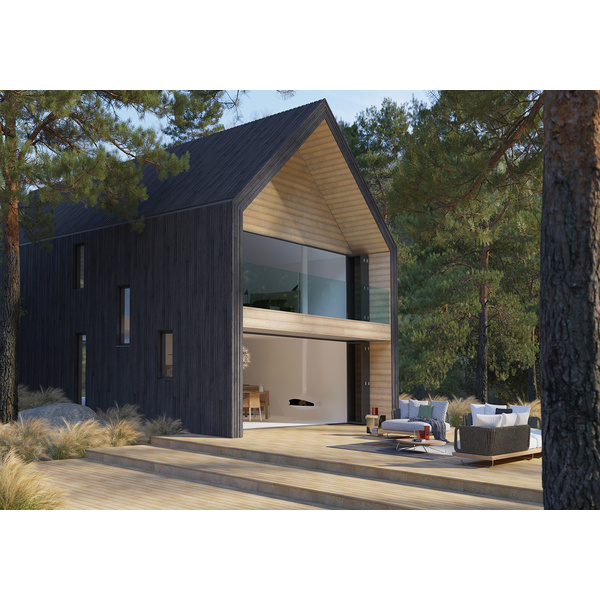 Fassade Board&Batten+ Burnt Cedar 3600x200x26mm