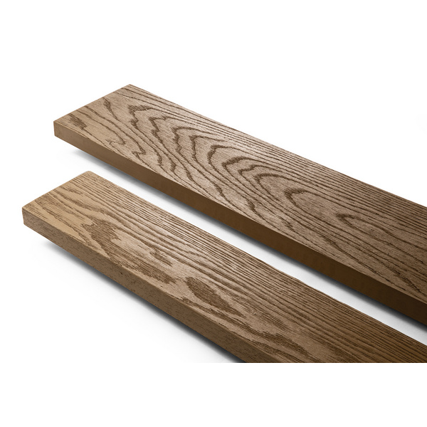 Terrassendiele RMC massiv Coppered Oak einseitig Holzstruktur - 32 x 126 mm