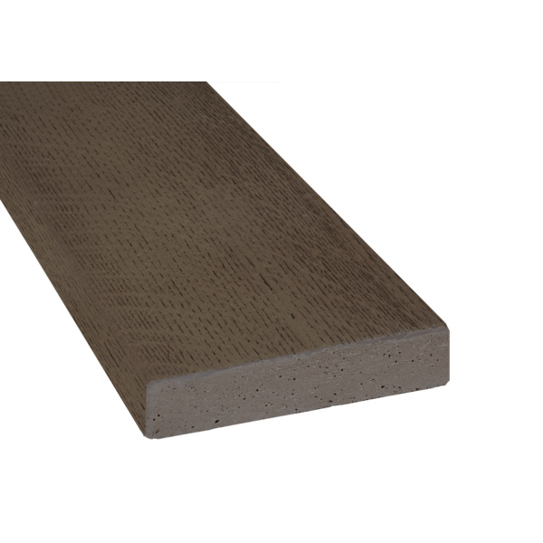 Terrassendiele RMC massiv Ebony Grey einseitig Holzstruktur - 32 x 126 mm