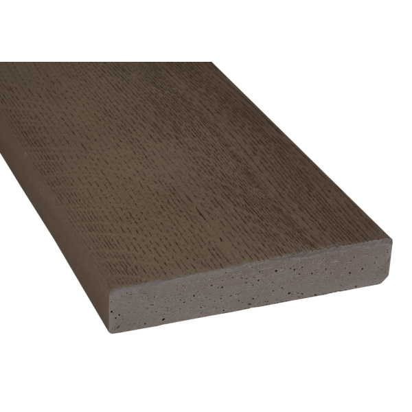 Terrassendiele RMC massiv Ebony Grey einseitig Holzstruktur - 32 x 176 mm