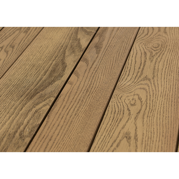Terrassendiele RMC massiv Coppered Oak einseitig Holzstruktur - 32 x 126 mm