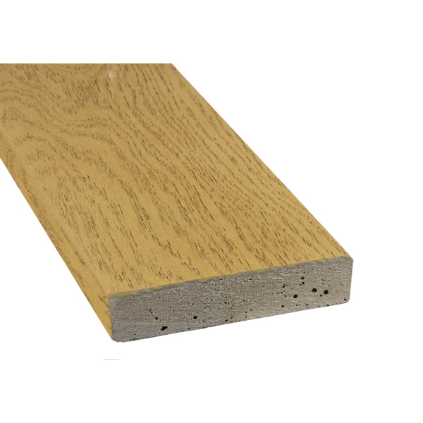 Terrassendiele RMC massiv Golden Oak einseitig Holzstruktur - 32 x 126 mm