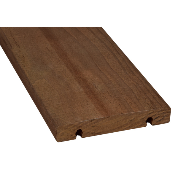 Terrassendiele Radiata Pine Kebony® einseitig glatt, unterseitige Nut, Clear QLICK - 23 x 138 mm