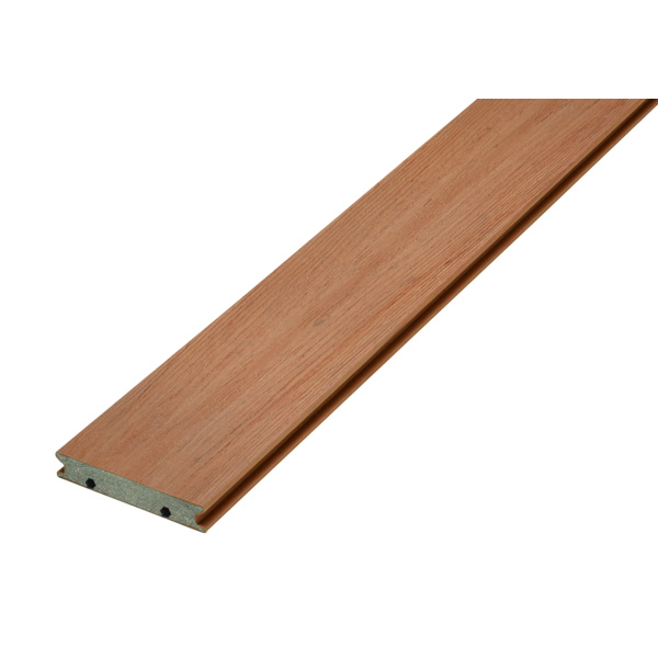 Terrassendiele WPC massiv Royal Elm einseitig Holzstruktur, Clipmontage_laengsseitig, Piazza PRO 2.0 QLICK - 25 x 140 mm