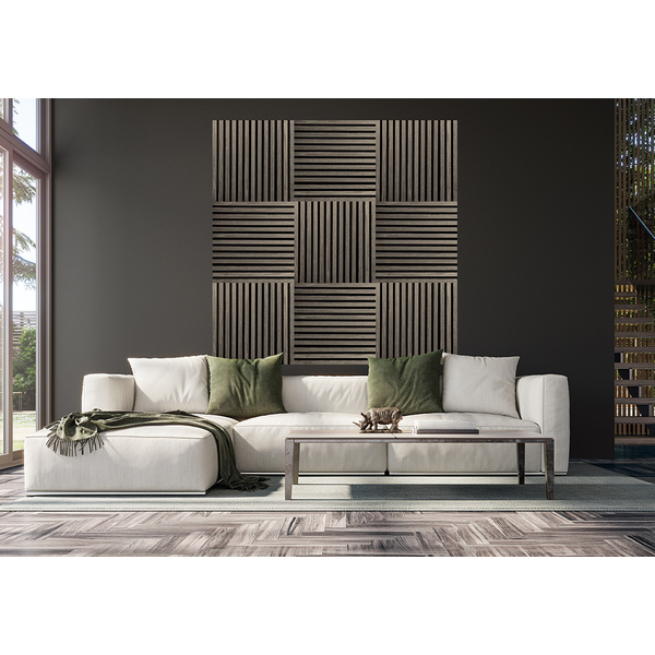 FibroTech SQUARE Panel Grey Oak MDF