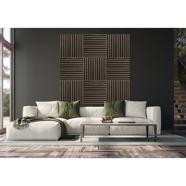 FibroTech SQUARE Panel Walnut MDF