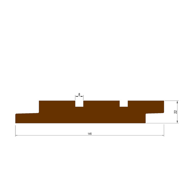 Clear Wechselfalzprofil 75° 2860 4800x120x19mm