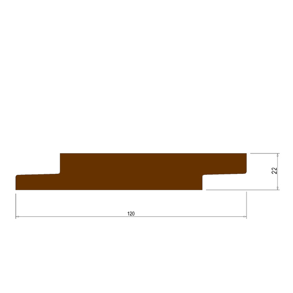 Clear Wechselfalzprofil 90° 2849 4800x120x22mm