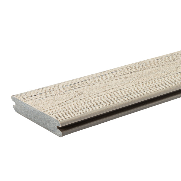 Terrassendiele WPC massiv Reclaimed Chestnut einseitig gebürstet, längsseitige Nut, Reserve - 24 x 136 mm