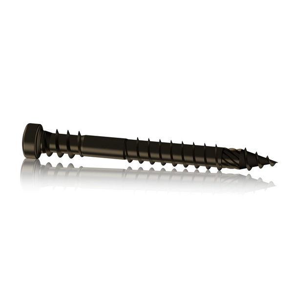 Terrassenschraube RT UNI SIT 20 7mm Kopf DRIBO Spitze  Edelstahl A4 antik gefärbt  gleitbeschichtet