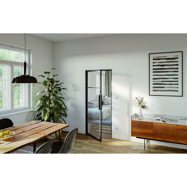 Ganzglastür inkl. Beschlagset Klar Typ 9 "LOFT+MEHR 90"