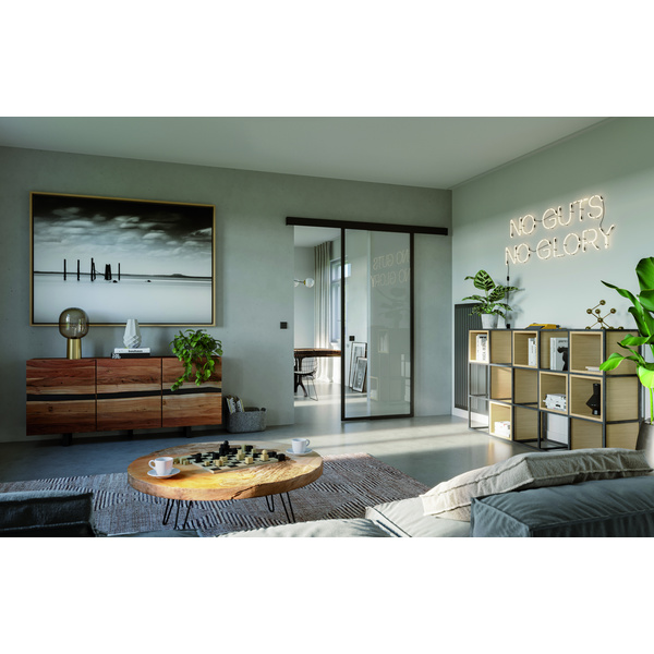 Glasschiebetür Klar "LOFT+MEHR 180"