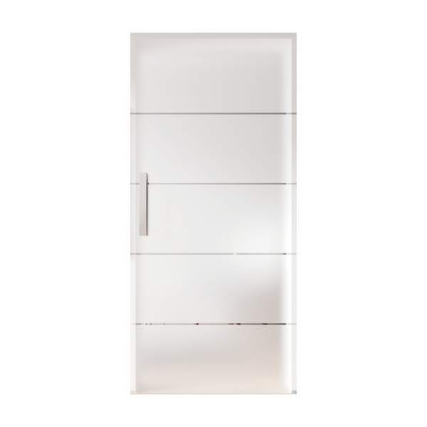 Glasschiebetür Satiniert 4 Streifen "GLASWORK 180"