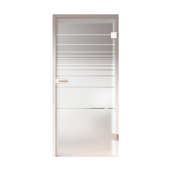 Ganzglastür Satiniert Horizo "GLASWORK 90"