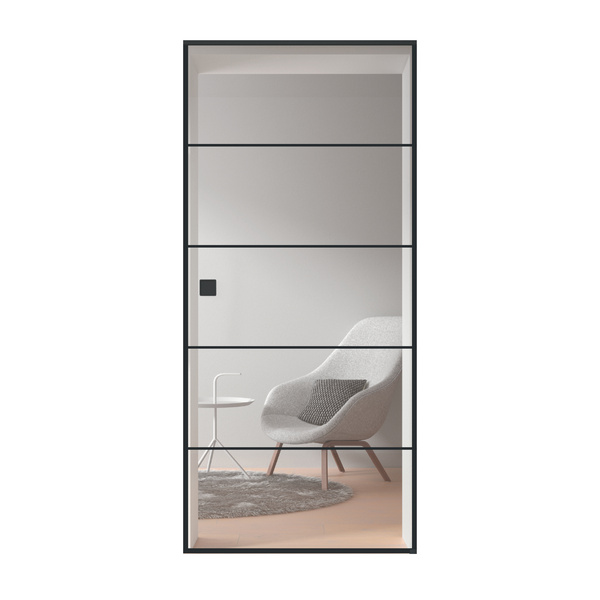 Glasschiebetür Klar Loft 5 Felder "GLASWORK 180"