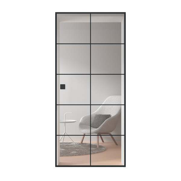 Glasschiebetür Klar Loft 10 Felder "GLASWORK 180"