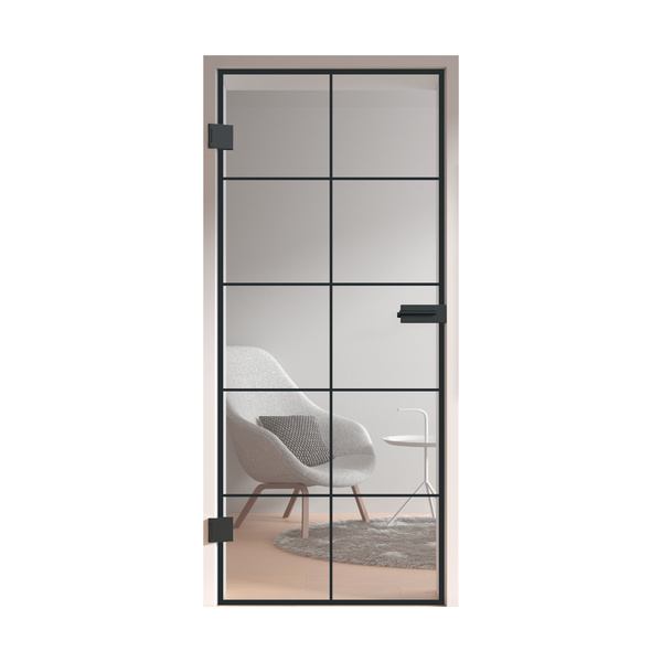 Ganzglastür Klar Loft 10 Felder "GLASWORK 90"