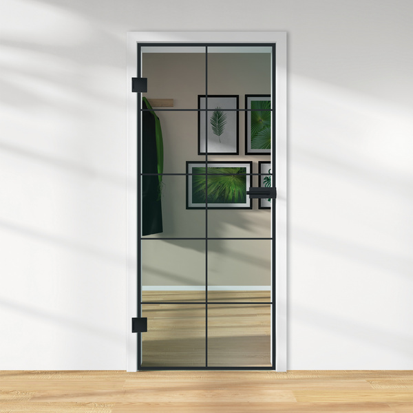 Ganzglastür Klar Loft 10 Felder "GLASWORK 90"