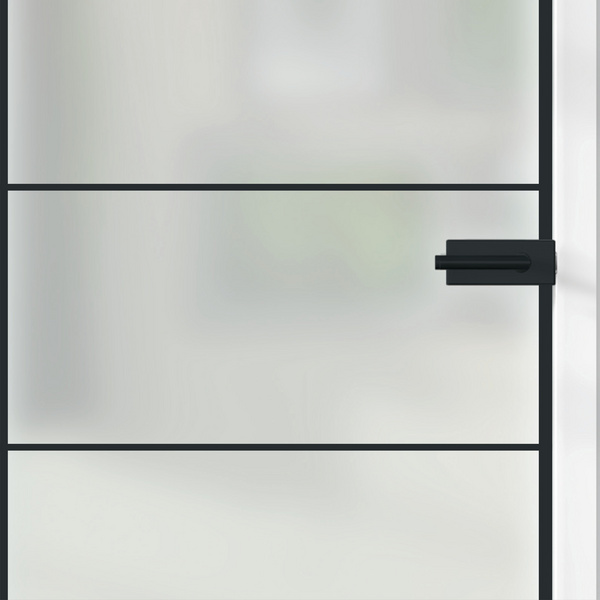 Ganzglastür Satiniert Loft 5 Felder "GLASWORK 90"