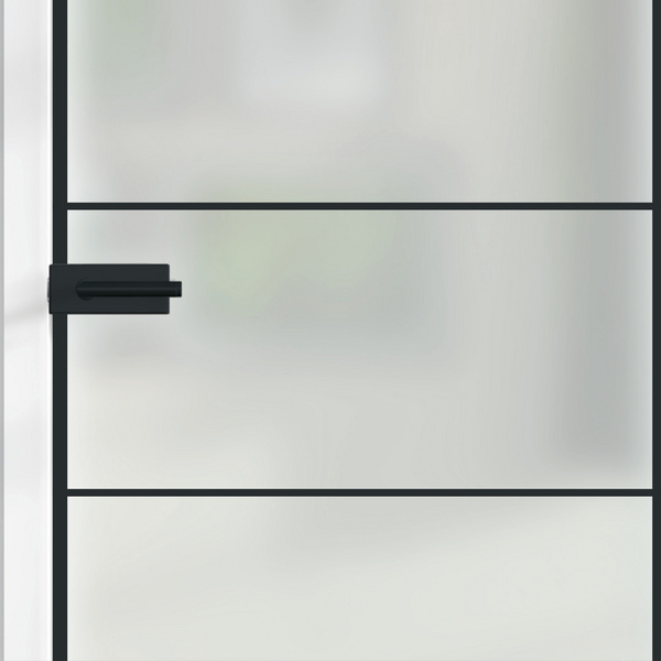 Ganzglastür Satiniert Loft 5 Felder "GLASWORK 90"