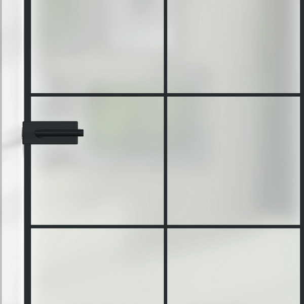 Ganzglastür Satiniert Loft 10 Felder "GLASWORK 90"