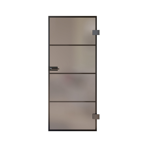 Ganzglastür inkl. Beschlagset Satiniert Typ 9 "Slimwork 90"