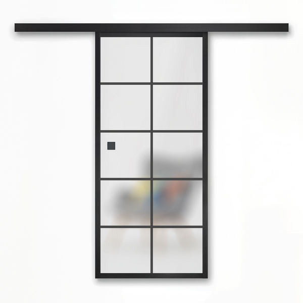 Glasschiebetür Satiniert Typ 8 "LOFT+MEHR 180"