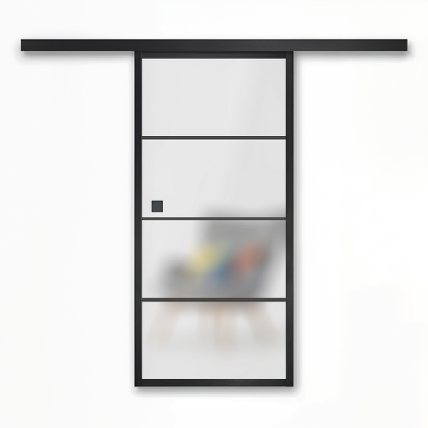 Glasschiebetür Satiniert Typ 9 "LOFT+MEHR 180"