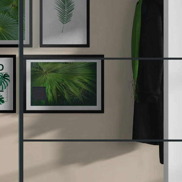 Glasschiebetür Klar Loft 5 Felder "GLASWORK 180"