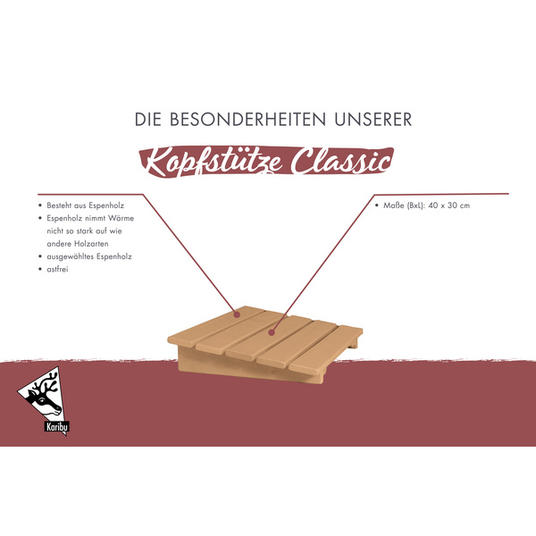 Kopfstütze Classic naturbelassen