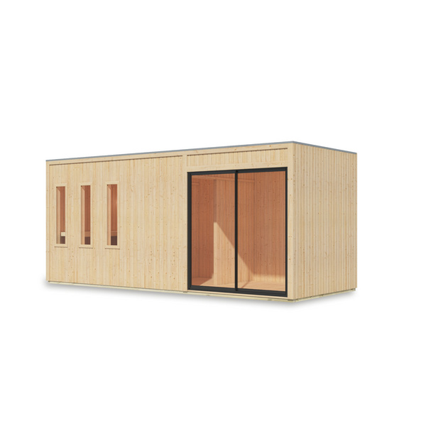 Saunahaus Monterey naturbelassen 2163x5735x2441mm