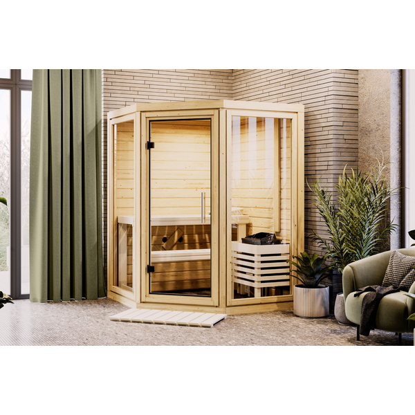 Massivholzsauna Yuma 1580x1580x2070mm