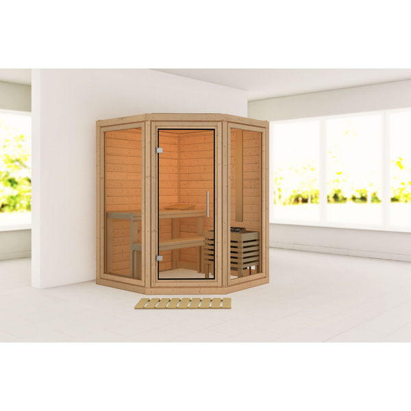 Massivholzsauna Yuma 1580x1580x2070mm