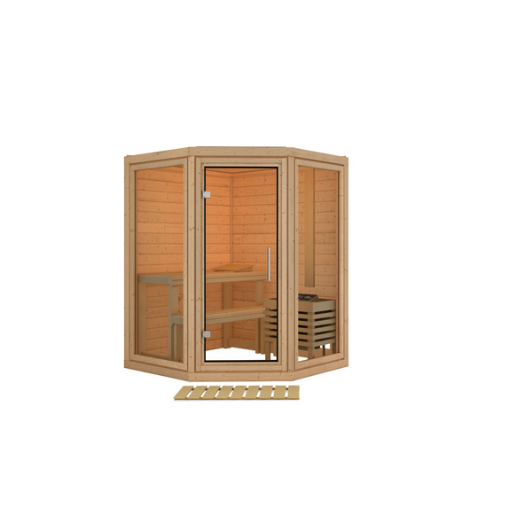 Massivholzsauna Yuma 1580x1580x2070mm