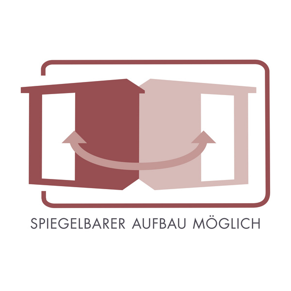 Systemsauna Amelia 2 mit Kranz SET mit Ofen 9kW ext. Strg. 2100x2100x2020mm