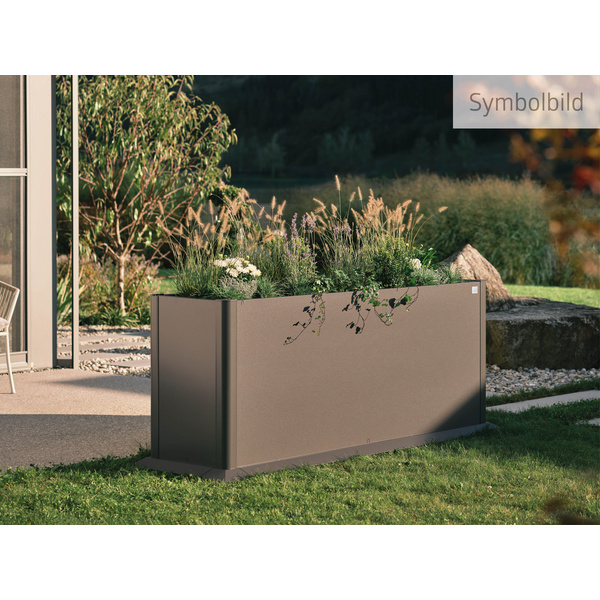 Pflanzbeet Belvedere MIDI Gr. 200 dunkelgrau- metallic 2010x530x610mm