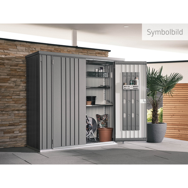 Geräteschrank Gr. 150 quarzgrau- metallic 1550x830x1825mm