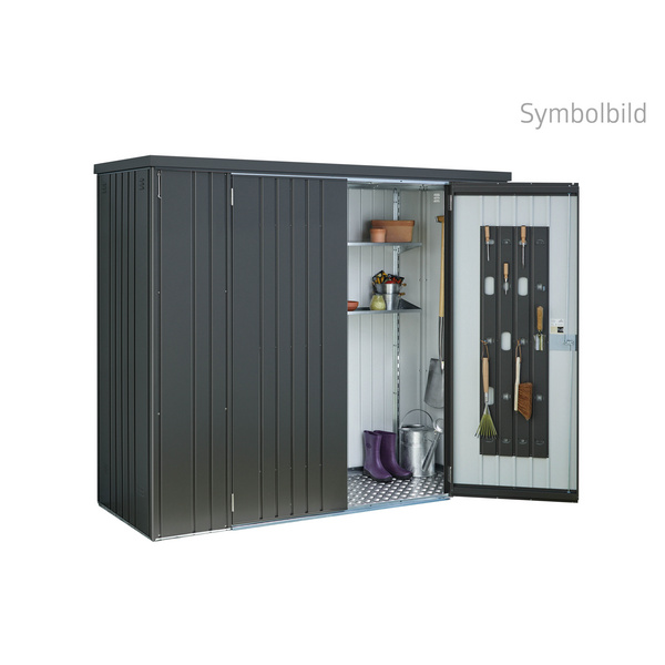 Geräteschrank Gr. 90 dunkelgrau- metallic 930x830x1825mm