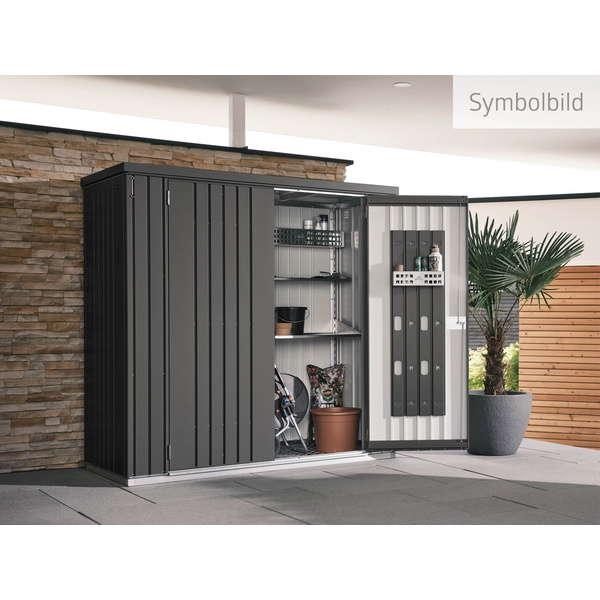 Geräteschrank Gr. 150 LARGE dunkelgrau- metallic 1560x1550x1840mm