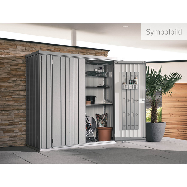 Geräteschrank Gr. 150 silber- metallic 1550x830x1825mm