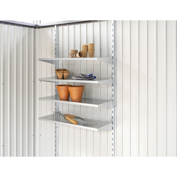 Regalboden-Set zu Gerätehäuser und Gerätschrank, 4 Böden 720x245x70mm