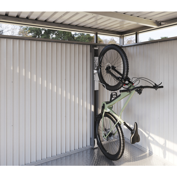 BIKELIFT Gerätehaus dunkelgrau-met 169x431x1854mm
