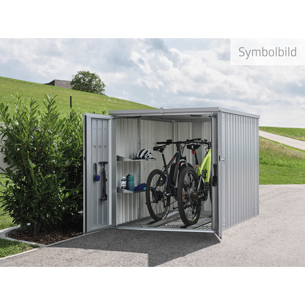MiniGarage Gr. L silber- metallic 1450x2030x1510mm