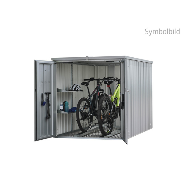 MiniGarage Gr. L silber- metallic 1450x2030x1510mm