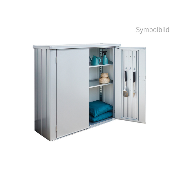 Terrassenschrank Romeo Gr. L X-Design silber- metallic 1320x870x1400mm