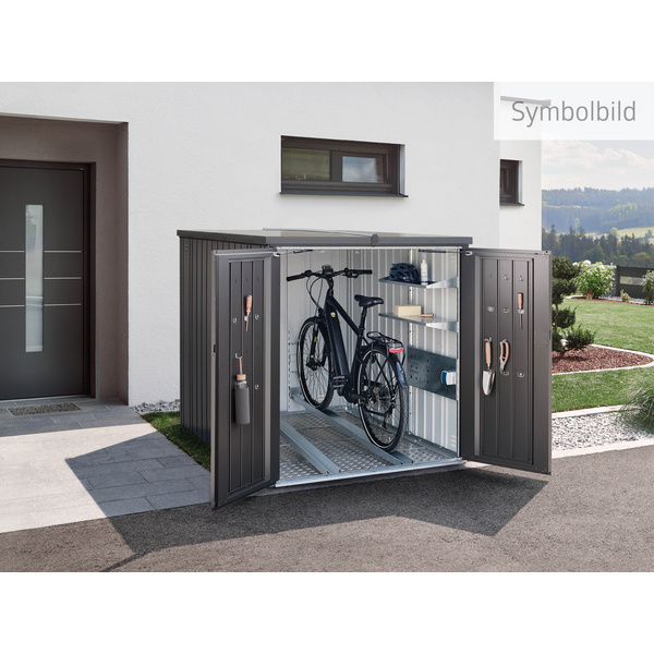 MiniGarage Gr. L dunkelgrau- metallic 1450x2030x1510mm