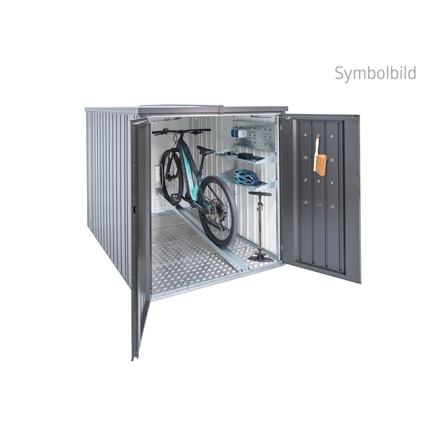 MiniGarage Gr. L dunkelgrau- metallic 1450x2030x1510mm