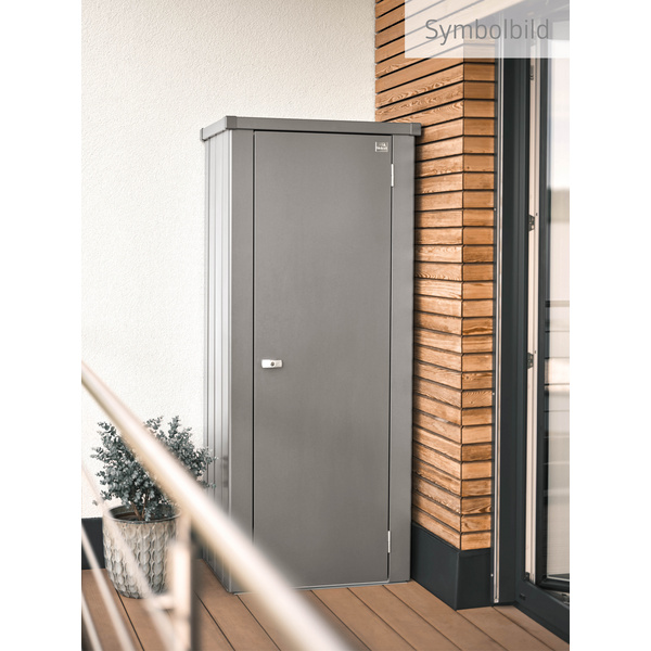 Terrassenschrank Julia Gr. L quarzgrau- metallic 777x870x1402mm